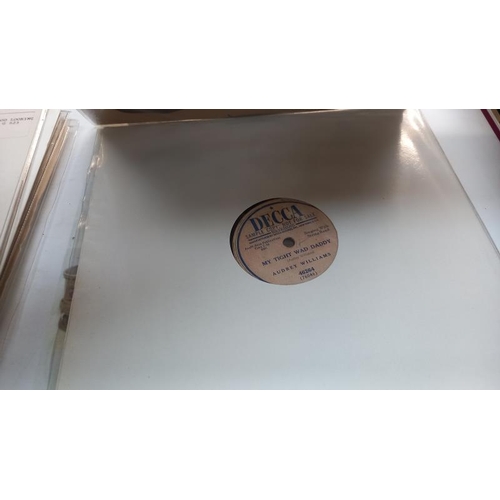 304 - 2 x Audrey Williams 78s Decca test Pressings