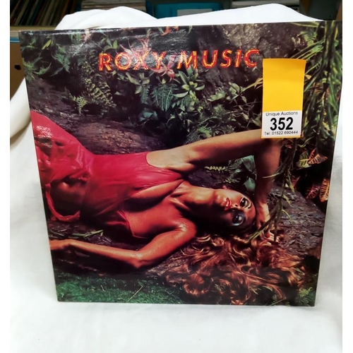 352 - Roxy Music Stranded Pink rim island A1/B1 Excellent  Condition