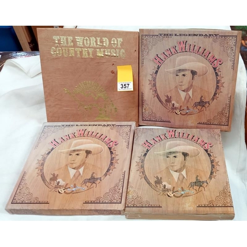 357 - 3 box set of tapes, Hank Williams