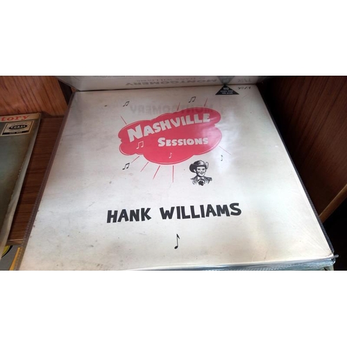 364 - Quantity of Hank Williams LPs, Mostly still sealed