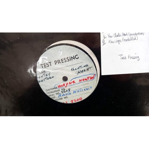 385 - 2 Hank Williams both test pressing