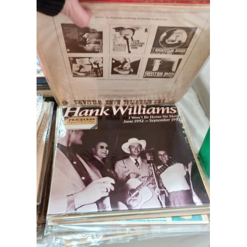 397 - A quantity of Hank Williams LP's 25+