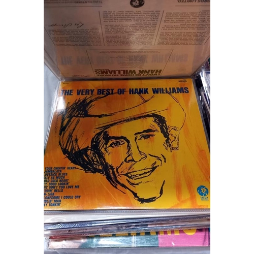 399 - A quantity of Hank Williams LP's 25+