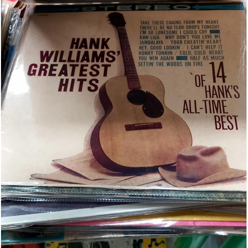 423 - A quantity of Hank Williams LP's 25+