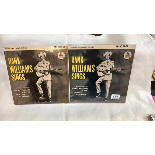 461 - 2 x Hank Williams Sings 10 inch UK copy MGM D105GM