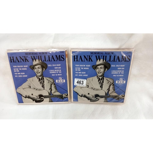 463 - Hank Williams Memorial Album x 202 45's