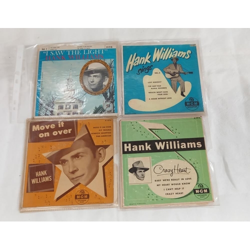 481 - 9 x Mixed Hank Williams 45's