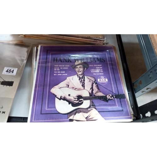 483 - Quantity of Hank Williams Including Moanin the blues LP