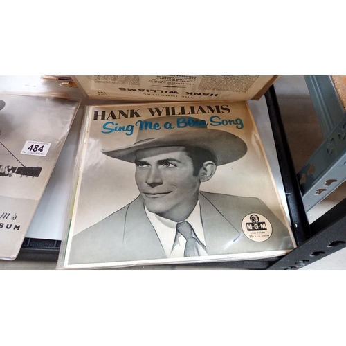 483 - Quantity of Hank Williams Including Moanin the blues LP