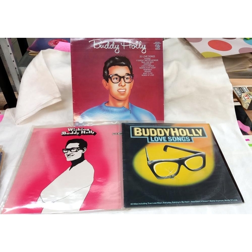 496 - Quantity of Buddy Holly LPs Including He's the one, Something Special, Some look unopened