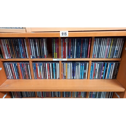 515 - Very Large Quantity of CDs Rock / Pop Classical Etc including Cabinets / shelves