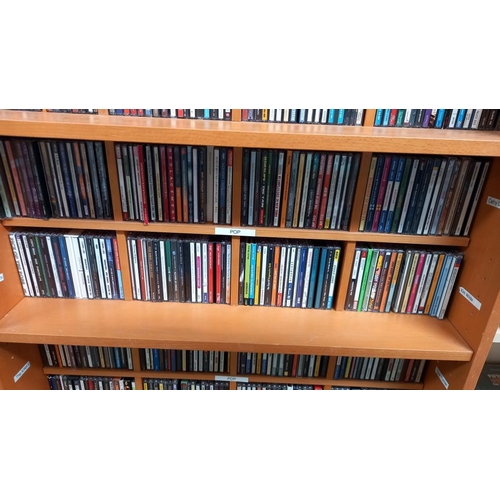 515 - Very Large Quantity of CDs Rock / Pop Classical Etc including Cabinets / shelves