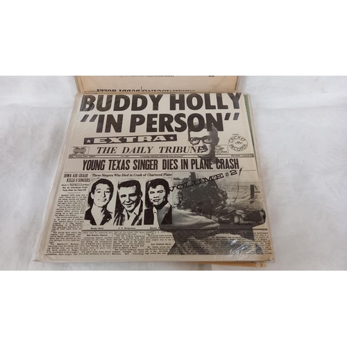 643 - 11 Buddy Holly albums including some early croal pressings.