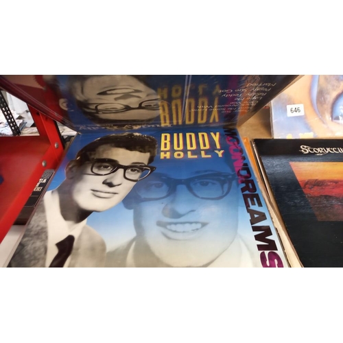 645 - A quantity of Buddy Holly albums.