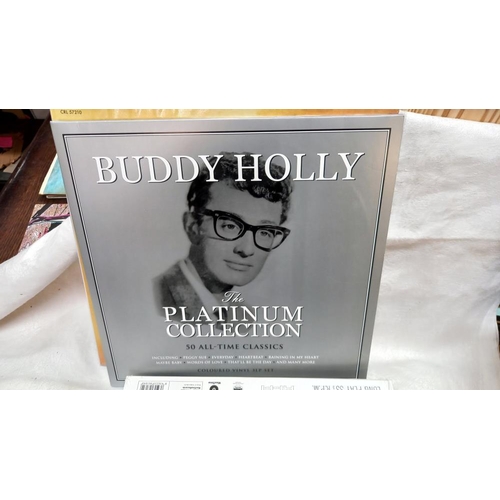 678 - 5 Buddy Holly LPS, Platinum collection, That'll be the day, very best of the Chirping Crickets,Buddy... 