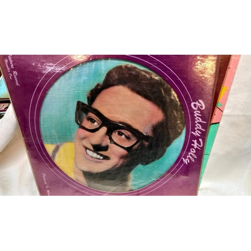 684 - 3 Buddy Holly picture disc's excellent condition, look unplayed