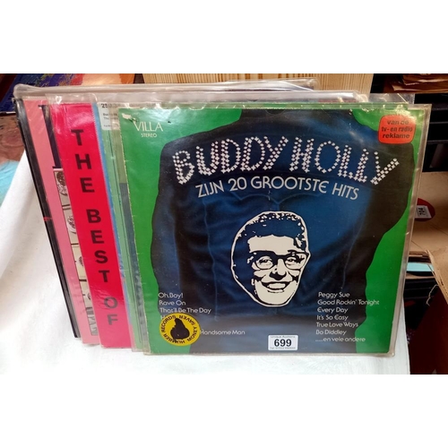 699 - Over 20 Buddy Holly LPs