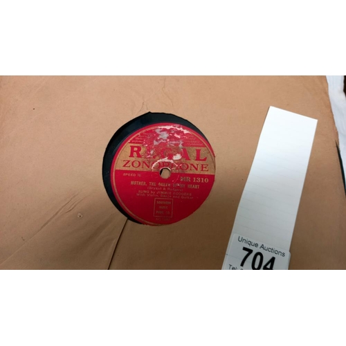 704 - Large quantity of regal zonphone 78's by Jimmie Rodgers