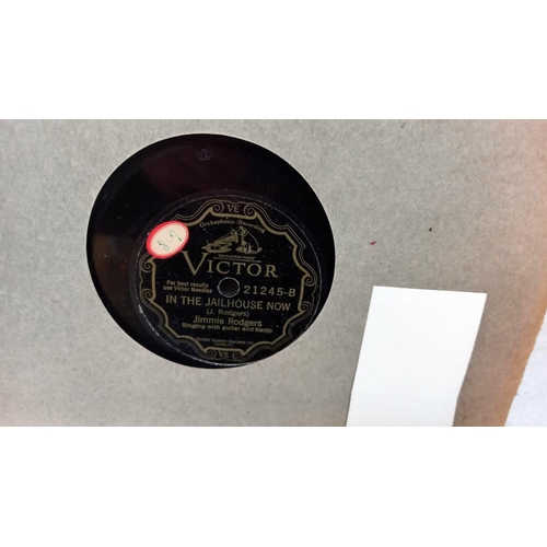 735 - Rare Jimmie Rodgers, In the jailhouse now. Victor 21245 78s