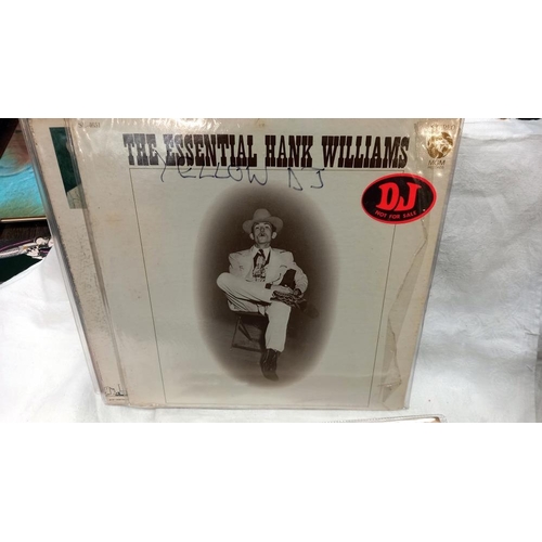 749 - Quantity of Hank Williams DJ copies LPs