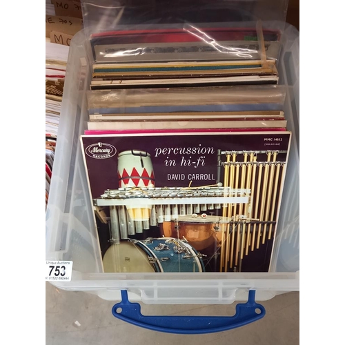 753 - Box of LPs Classical / Jazz Pop. Good Mix