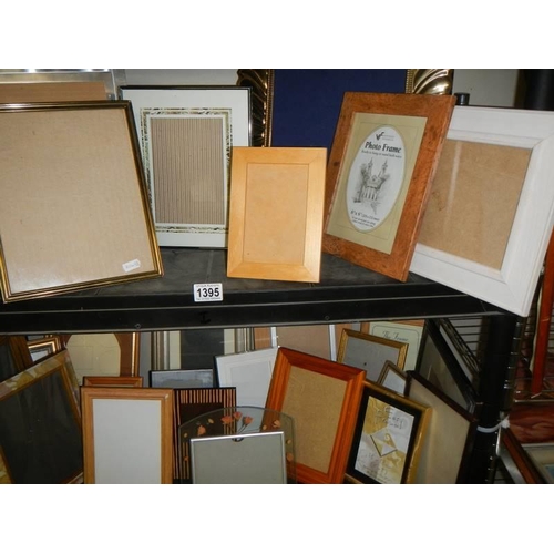 1395 - Three shelves of new and later picture frames, COLLECT ONLY.