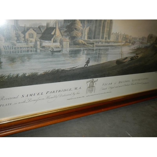 1396 - Two good framed and glazed Boston related prints, COLLECT ONLY.