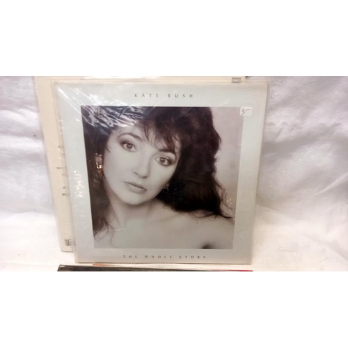 766 - 5 x Kate Bush LPs, Whole story, Hounds of Love, Never for ever, Lionheart, The Kick inside