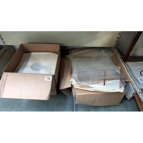 770 - 2 Boxes of mostly new Inner Folders LPS