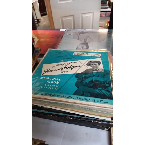 774 - Large quantity of Jimmie Rodgers memorial boxsets 45s, Reissued and others