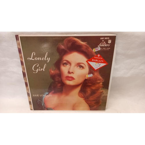 790 - Julie London Around Midnight, London HA-G2299, Mono 12 Tracks Gold Legs cover, record near mint  cov... 