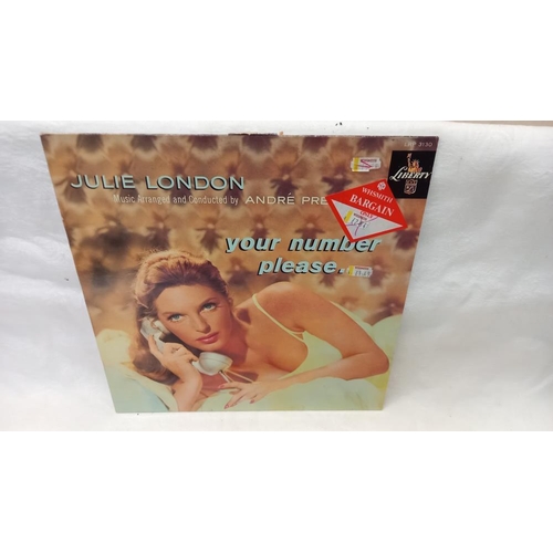 790 - Julie London Around Midnight, London HA-G2299, Mono 12 Tracks Gold Legs cover, record near mint  cov... 