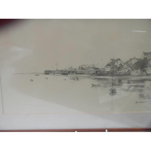 1438 - A pair of framed and glazed pencil drawings signed Claire Davies. COLLECT ONLY.