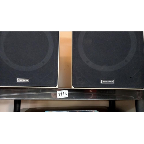 1113 - A pair of sola vox Hi-Vi speakers