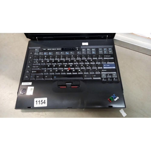 1154 - IBM ''think pad'' 2652 Laptop