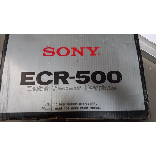 1157 - Sony condenser headphones ECR500