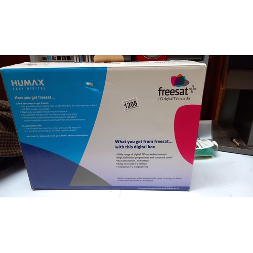 1208 - A boxed Humax Freesat including remote