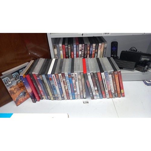 1214 - A quantity of new and used DVDs