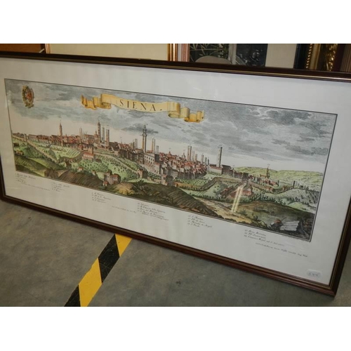 1443 - Five old framed and glazed maps.  COLLECT ONLY.