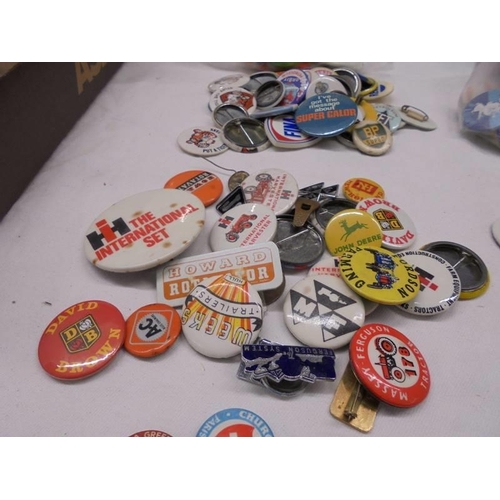 1123 - A mixed lot of badges including Robinsons, petrol. agricultural etc.,