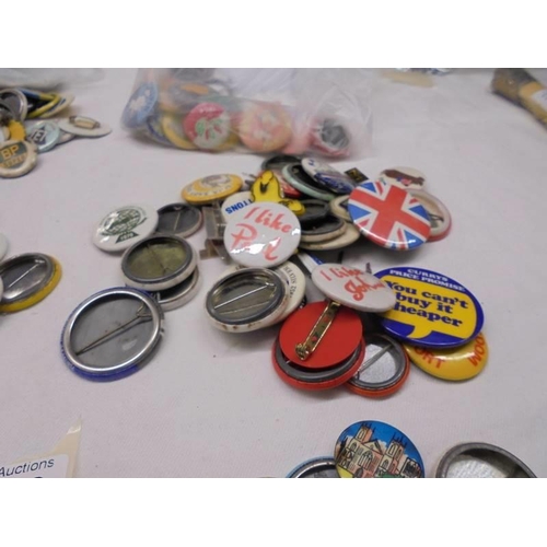 1123 - A mixed lot of badges including Robinsons, petrol. agricultural etc.,