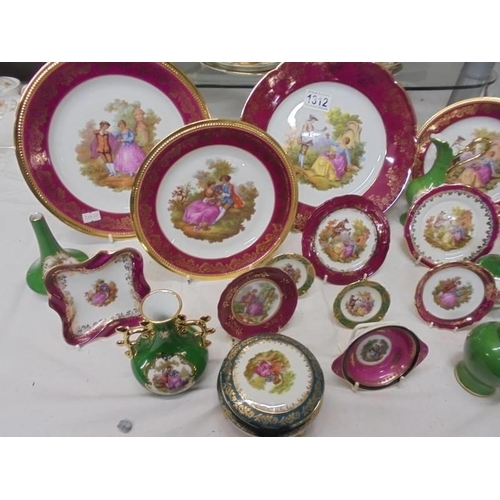 1312 - In excess of twenty pieces of Limoges porcelain. COLLECT ONLY.