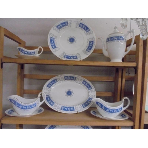 1317 - 54 pieces of Coalport 'Revelry' pattern tea and dinner ware, COLLECT ONLY.