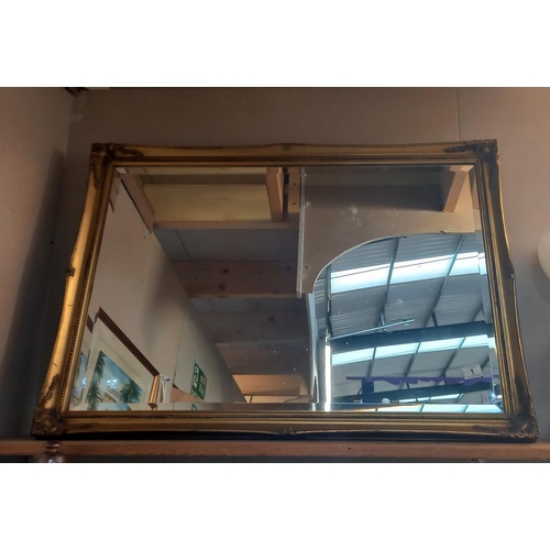 1 - A large gilt framed mirror 70cm x 100cm COLLECT ONLY