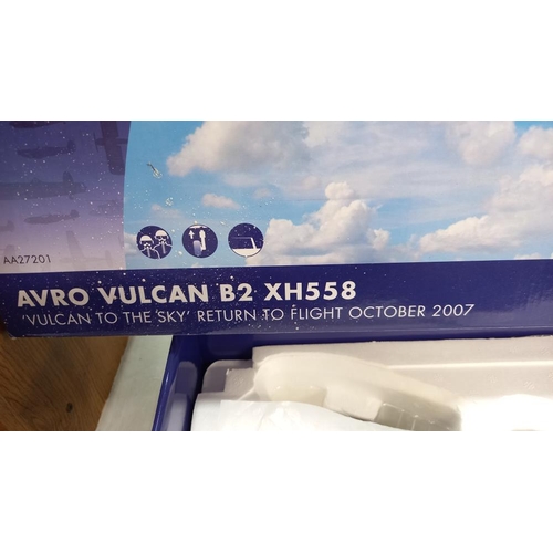 114 - A boxed Corgi aviation archive AA27201 Avro Vulcan B2 XH558 (missing stand) A/F COLLECT ONLY