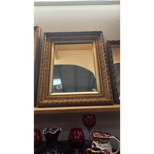 47 - 3 vintage gilt framed mirrors COLLECT ONLY