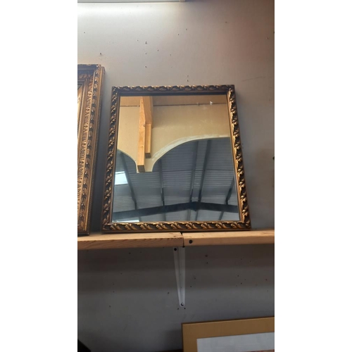 47 - 3 vintage gilt framed mirrors COLLECT ONLY