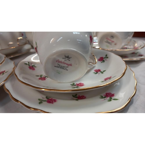 57 - A 21 piece vintage Colclough tea set