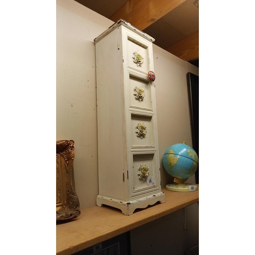 68 - A shabby chic style cupboard height 68cm COLLECT ONLY