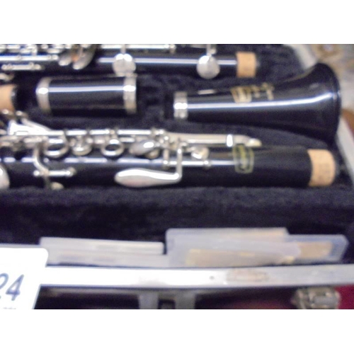 1324 - A cased Selmer clarinet.